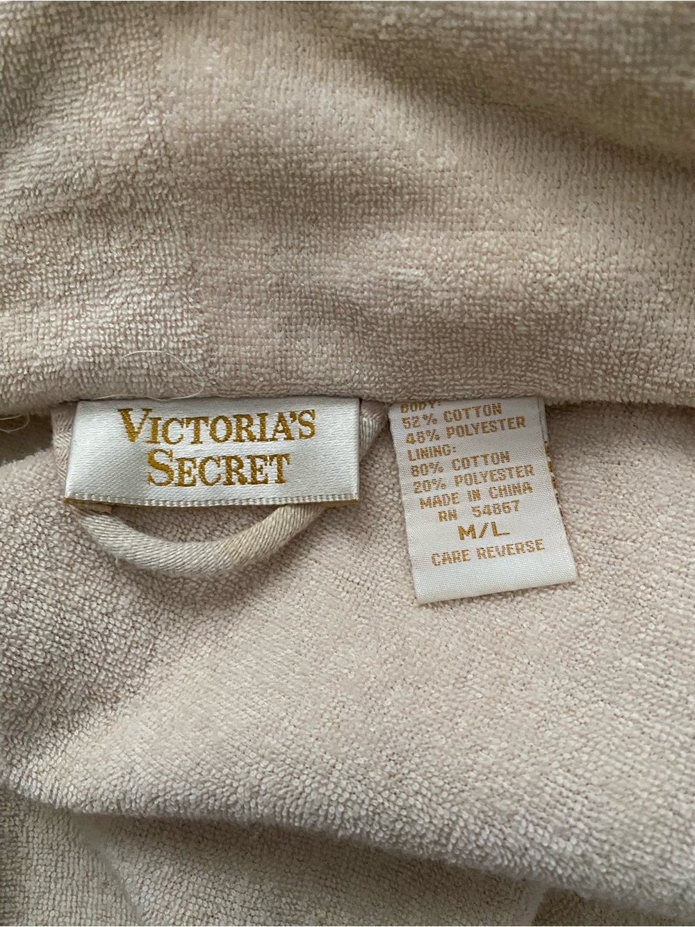 RARE VTG 80s Victoria's Secret Gold Label Damask Jacquard Terry Lined Maxi Robe - Picture 14 of 16